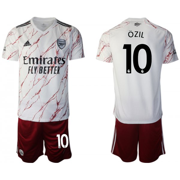 Men 2020-2021 club Arsenal away 10 white Soccer Jerseys