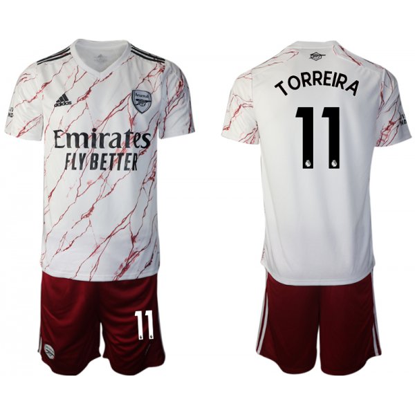 Men 2020-2021 club Arsenal away 11 white Soccer Jerseys