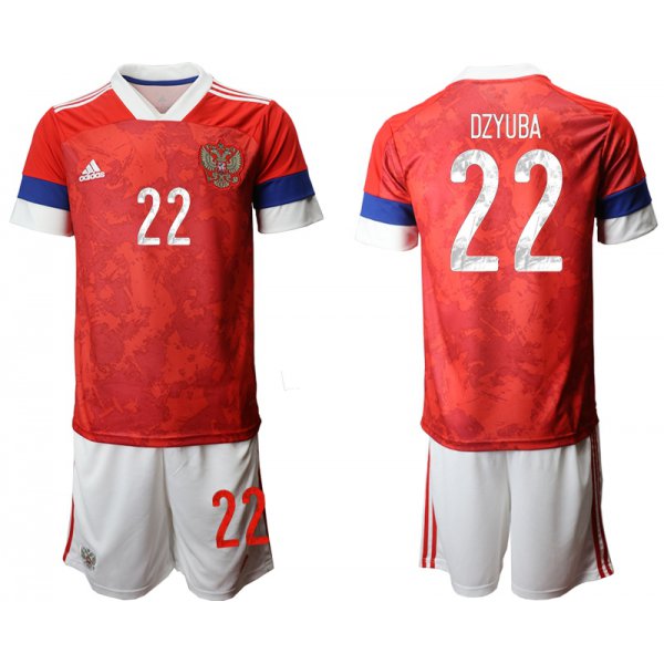 Men 2021 European Cup Russia red home 22 Soccer Jerseys