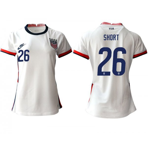 Women 2020-2021 Season National Team America home aaa 26 white Soccer Jerseys