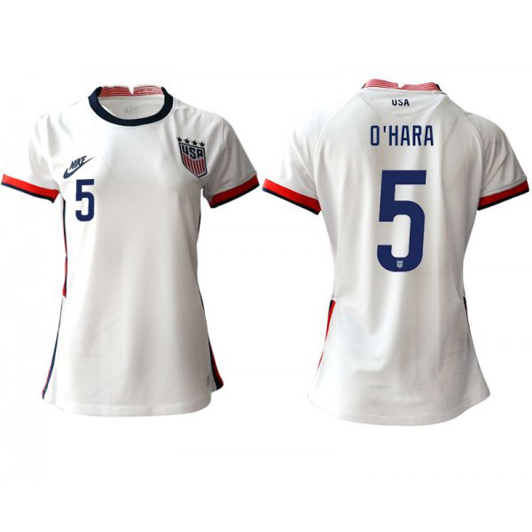 Women 2020-2021 Season National Team America home aaa 5 white Soccer Jerseys