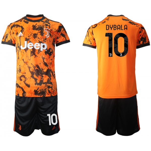 Men 2020-2021 club Juventus Second away 10 orange Soccer Jerseys1