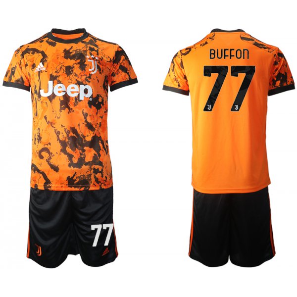 Men 2020-2021 club Juventus Second away 77 orange Soccer Jerseys