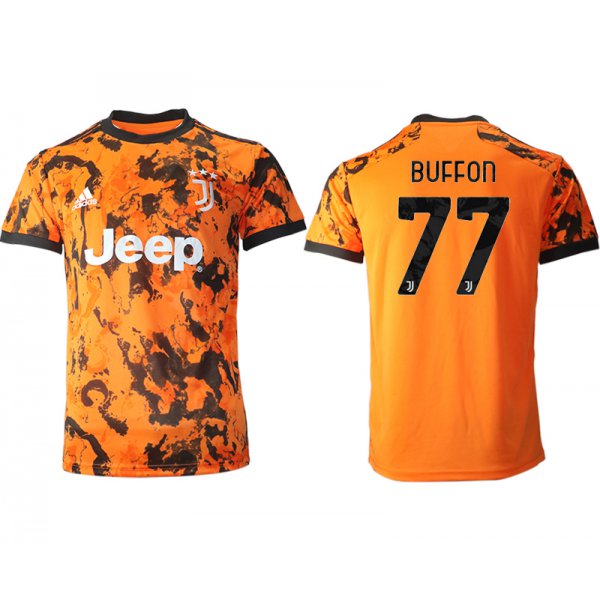 Men 2020-2021 club Juventus Second away aaa version 77 orange Soccer Jerseys