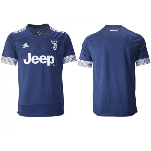 Men 2020-2021 club Juventus away aaa version blank blue Soccer Jerseys