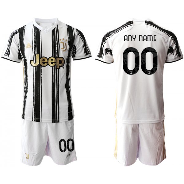 Men 2020-2021 club Juventus home customized white black Soccer Jerseys
