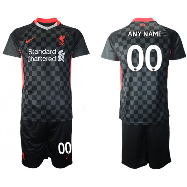 Men 2020-2021 club Liverpool Second away customized black Soccer Jerseys