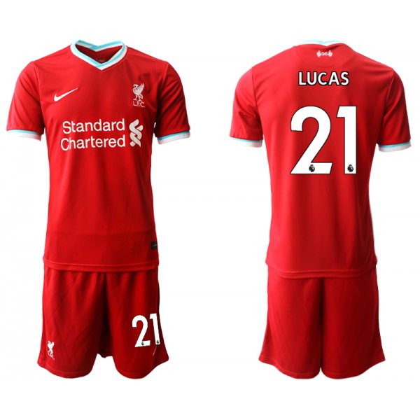 Men 2020-2021 club Liverpool home 21 red Soccer Jerseys