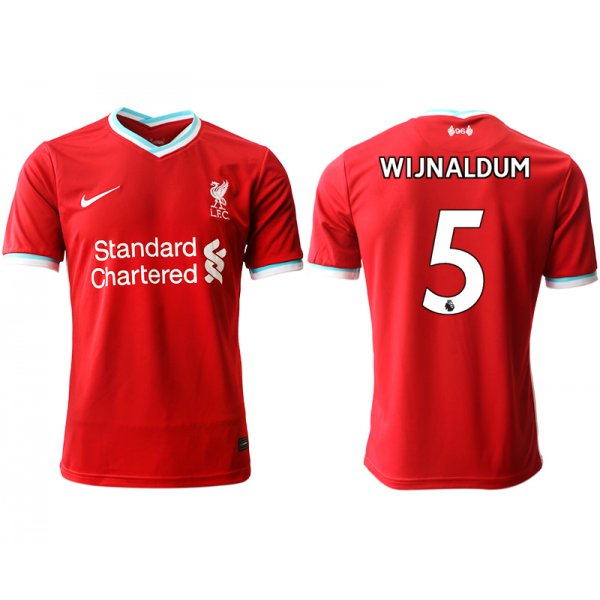 Men 2020-2021 club Liverpool home aaa version 5 red Soccer Jerseys