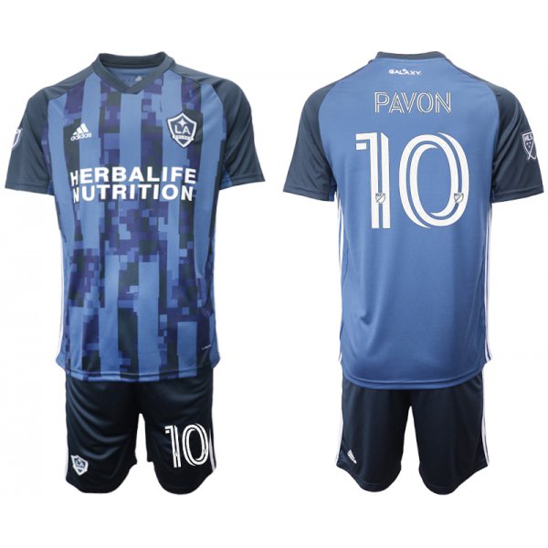 Men 2020-2021 club Los Angeles Galaxy away 10 blue Soccer Jerseys