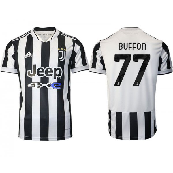 Men 2021-2022 Club Juventus home aaa version white 77 Adidas Soccer Jersey