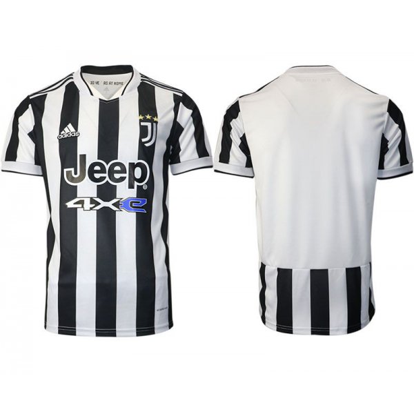 Men 2021-2022 Club Juventus home aaa version white blank Adidas Soccer Jersey