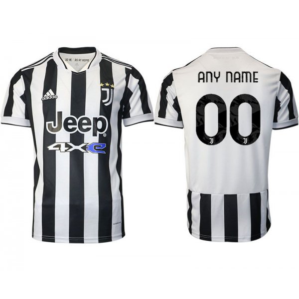 Men 2021-2022 Club Juventus home aaa version white customized Adidas Soccer Jersey