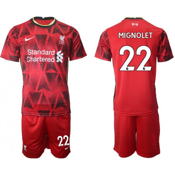 Men 2021-2022 Club Liverpool home red 22 Nike Soccer Jersey