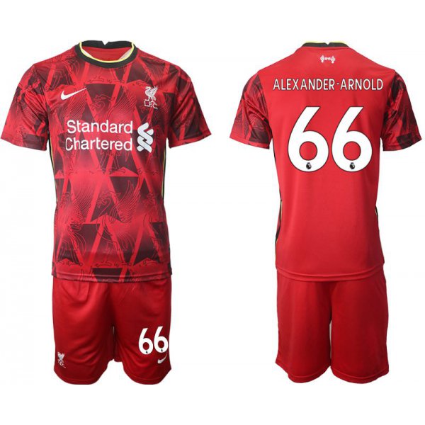 Men 2021-2022 Club Liverpool home red 66 Nike Soccer Jersey