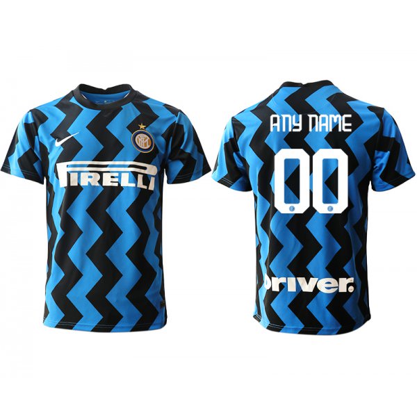 Men 2020-2021 club Inter Milan home aaa versio customized blue Soccer Jerseys