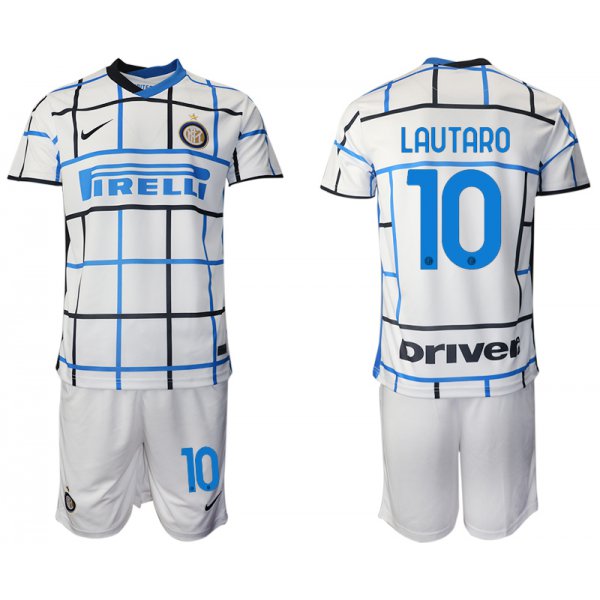 Men 2020-2021 club Inter milan away 10 white Soccer Jerseys