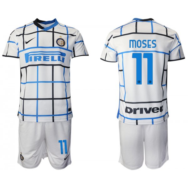 Men 2020-2021 club Inter milan away 11 white Soccer Jerseys