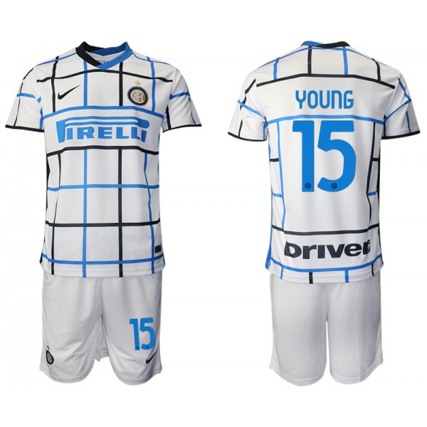 Men 2020-2021 club Inter milan away 15 white Soccer Jerseys