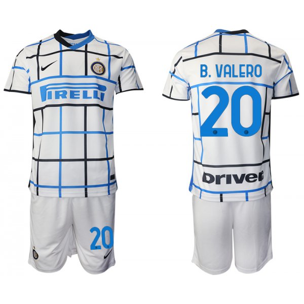 Men 2020-2021 club Inter milan away 20 white Soccer Jerseys
