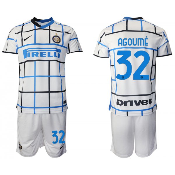 Men 2020-2021 club Inter milan away 32 white Soccer Jerseys