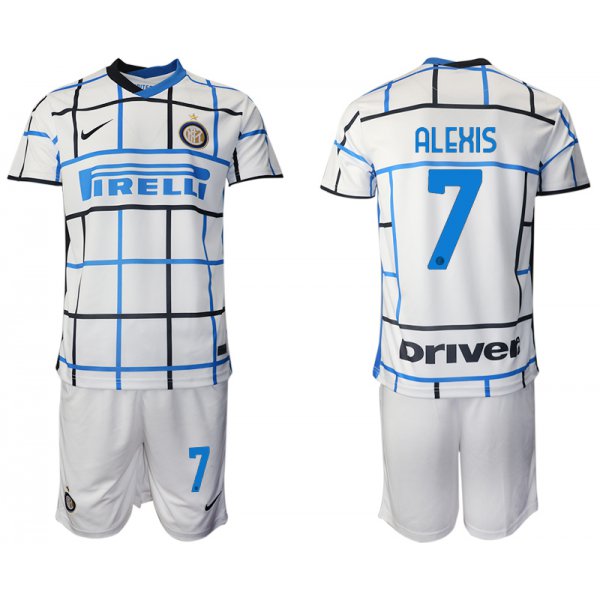 Men 2020-2021 club Inter milan away 7 white Soccer Jerseys