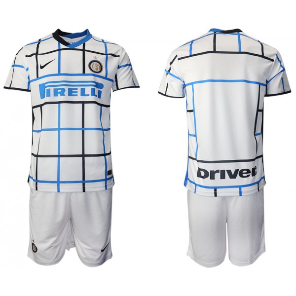 Men 2020-2021 club Inter milan away blank white Soccer Jerseys