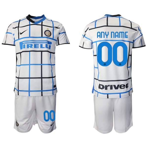 Men 2020-2021 club Inter milan away customized white Soccer Jerseys