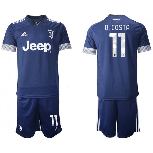 Men 2020-2021 club Juventus away 11 blue Soccer Jerseys