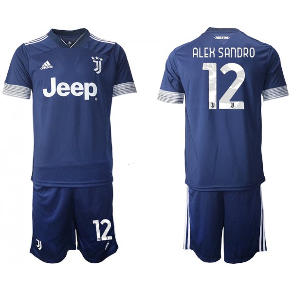 Men 2020-2021 club Juventus away 12 blue Soccer Jerseys