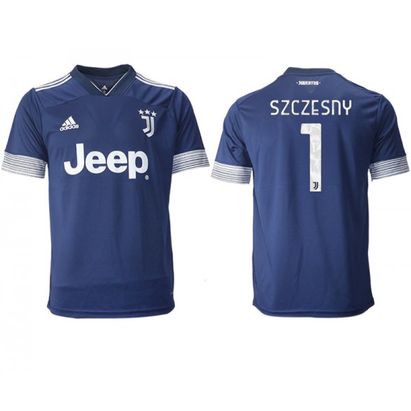 Men 2020-2021 club Juventus away aaa version 1 blue Soccer Jerseys