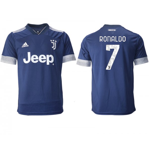 Men 2020-2021 club Juventus away aaa version 7 blue Soccer Jerseys