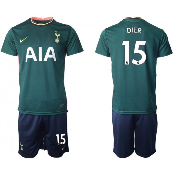 Men 2020-2021 club Tottenham away 15 green Soccer Jerseys