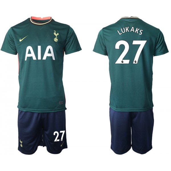 Men 2020-2021 club Tottenham away 27 green Soccer Jerseys