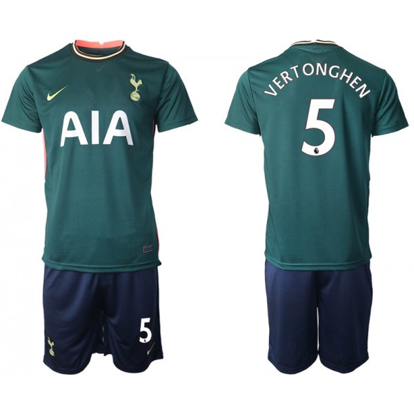 Men 2020-2021 club Tottenham away 5 green Soccer Jerseys