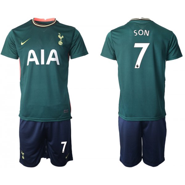 Men 2020-2021 club Tottenham away 7 green Soccer Jerseys
