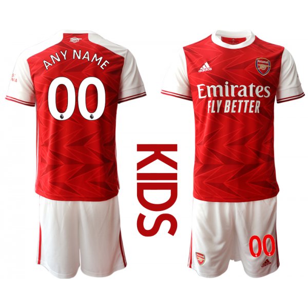 Youth 2020-2021 club Arsenal home customized red Soccer Jerseys