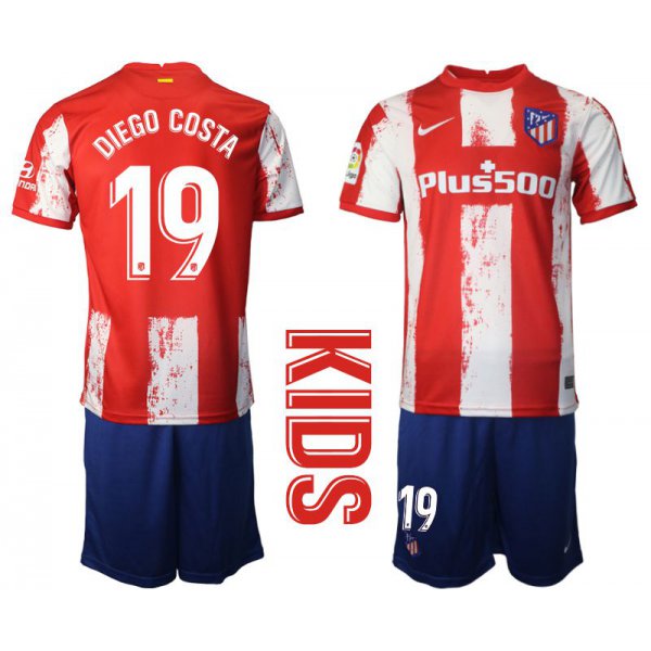Youth 2021-2022 Club Atletico Madrid home red 19 Nike Soccer Jersey
