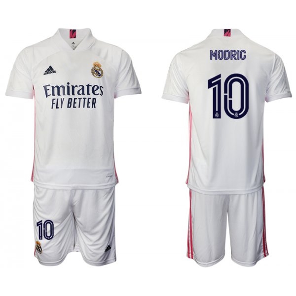 Men 2020-2021 club Real Madrid home 10 white Soccer Jerseys