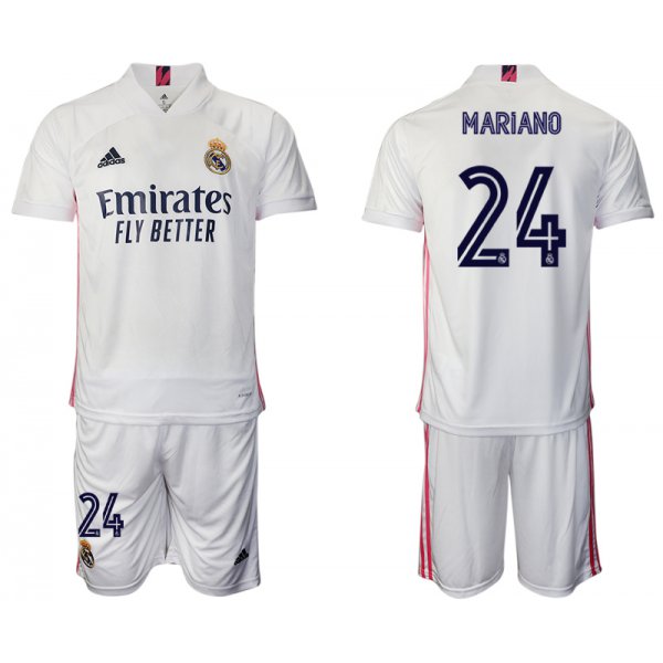 Men 2020-2021 club Real Madrid home 24 white Soccer Jerseys