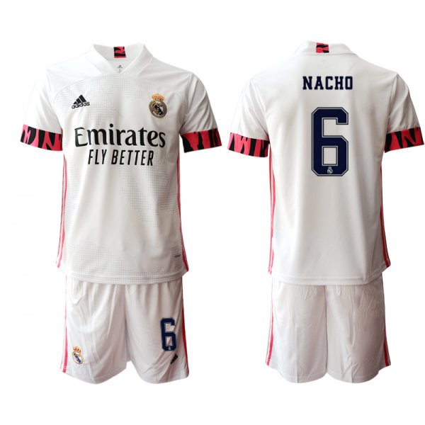 Men 2020-2021 club Real Madrid home 6 white Soccer Jerseys1