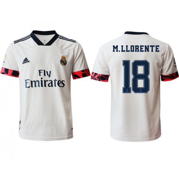Men 2020-2021 club Real Madrid home aaa version 18 white Soccer Jerseys2