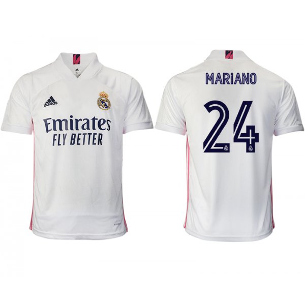 Men 2020-2021 club Real Madrid home aaa version 24 white Soccer Jerseys