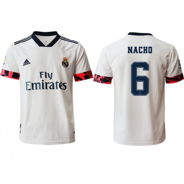 Men 2020-2021 club Real Madrid home aaa version 6 white Soccer Jerseys2