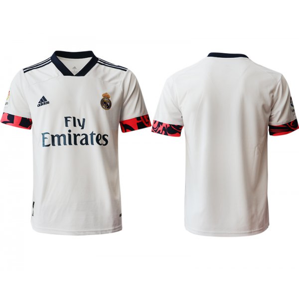 Men 2020-2021 club Real Madrid home aaa version blank white Soccer Jerseys2