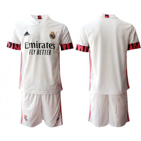 Men 2020-2021 club Real Madrid home blank white Soccer Jerseys1