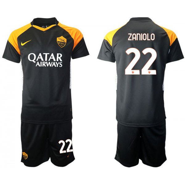 Men 2020-2021 club Rome away 22 black Soccer Jerseys