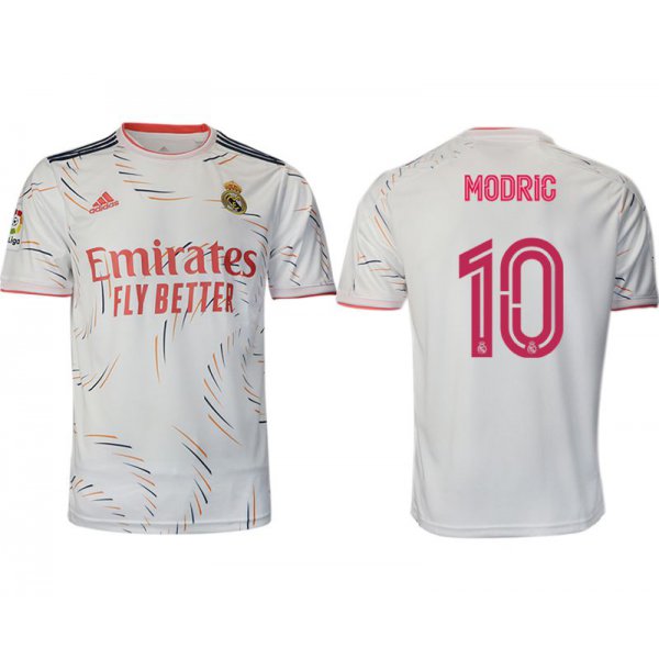 Men 2021-2022 Club Real Madrid home aaa version white 10 Adidas Soccer Jersey