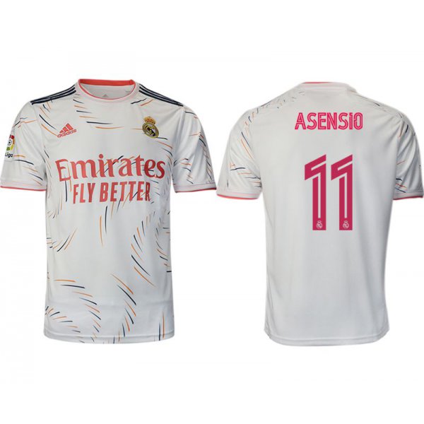 Men 2021-2022 Club Real Madrid home aaa version white 11 Adidas Soccer Jersey
