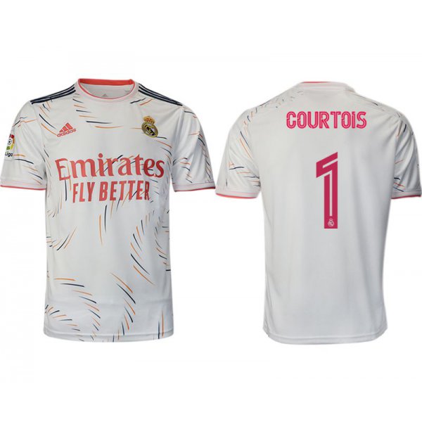 Men 2021-2022 Club Real Madrid home aaa version white 1 Adidas Soccer Jersey